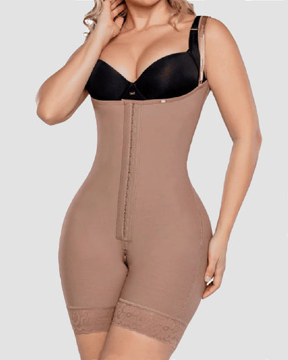 Shapshe® Fajas Colombianas Hohe Kompression Haken- und Ösen Bauchweg Formende Sanduhr Shapewear