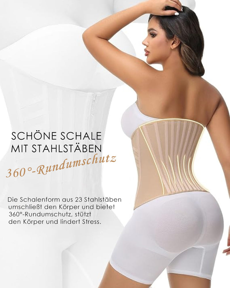 Shapshe® Damen Kurvenförmiger Knochen Taillentrainer Hohe Kompression Bauchweg Bauchgürtel