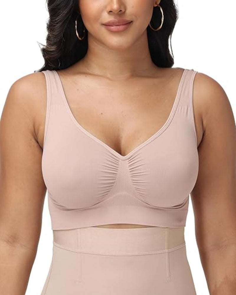 Nahtloser Komfort Sport BH mit Herausnehmbaren Polstern