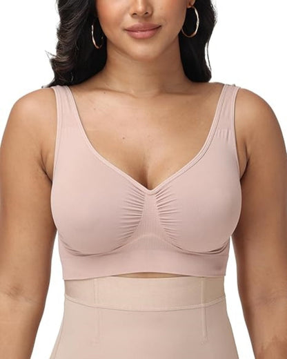 Nahtloser Komfort Sport BH mit Herausnehmbaren Polstern