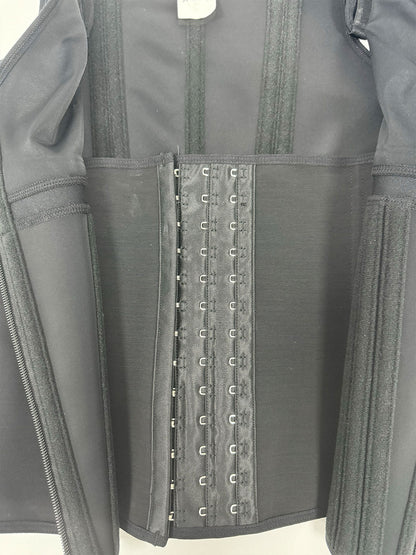 Shapshe® Damen Stäbchen Latex Reißverschluss Korsett Bauchkontrolle Body Shaper Weste Mit BH