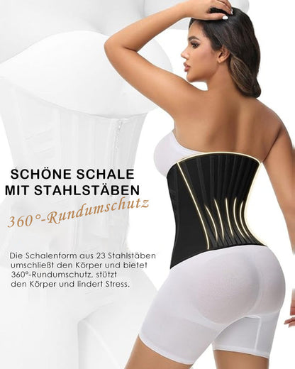 Shapshe® Damen Kurvenförmiger Knochen Taillentrainer Hohe Kompression Bauchweg Bauchgürtel