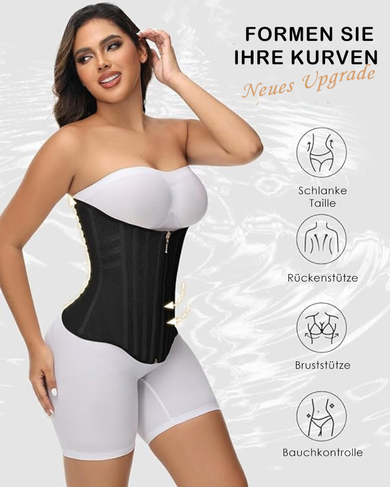 Shapshe® Damen Kurvenförmiger Knochen Taillentrainer Hohe Kompression Bauchweg Bauchgürtel