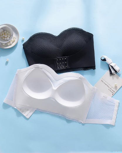 Trägerloser Rückenfreier Unsichtbarer Kabelloser Vorderverschluss Push-up BH