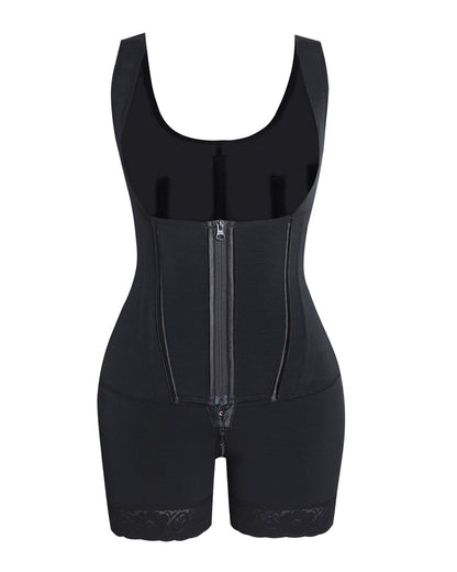 Shapshe® Hohe Kompressions-Shapewear mit Reißverschluss vorne und mittlerem Oberschenkel