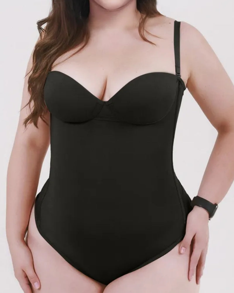 Shapshe® Nahtloser Skinny Bodys mit Sexy Schnürung am Rücken und Tanga