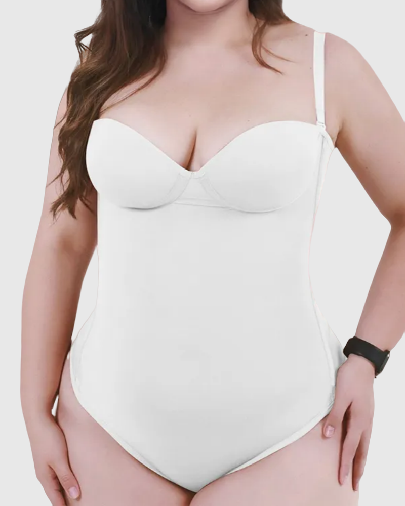 Shapshe® Nahtloser Skinny Bodys mit Sexy Schnürung am Rücken und Tanga