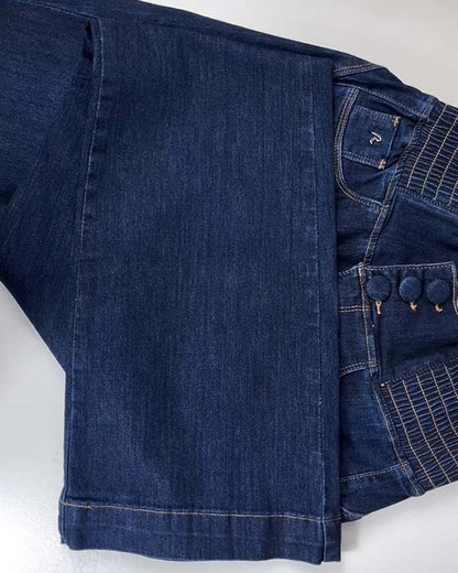 Shapshe® Damen Hohe Taille Skinny Flared Jeans Mit Elastischem Bund