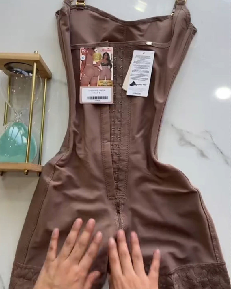 Shapshe® Fajas Colombianas Hohe Kompression Haken- und Ösen Bauchweg Formende Sanduhr Shapewear