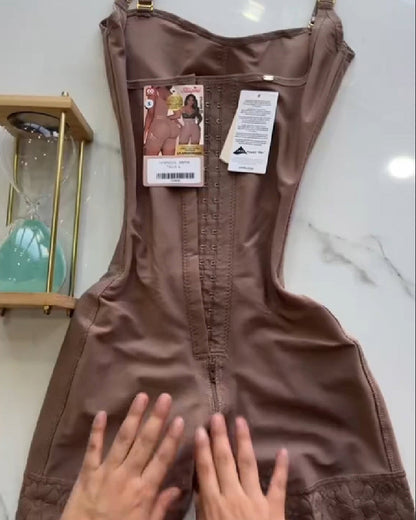 Shapshe® Fajas Colombianas Hohe Kompression Haken- und Ösen Bauchweg Formende Sanduhr Shapewear