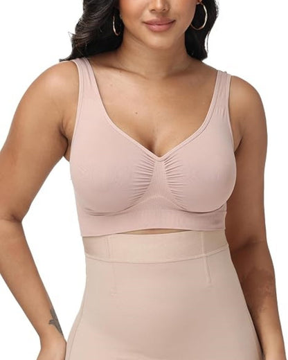 Nahtloser Komfort Sport BH mit Herausnehmbaren Polstern