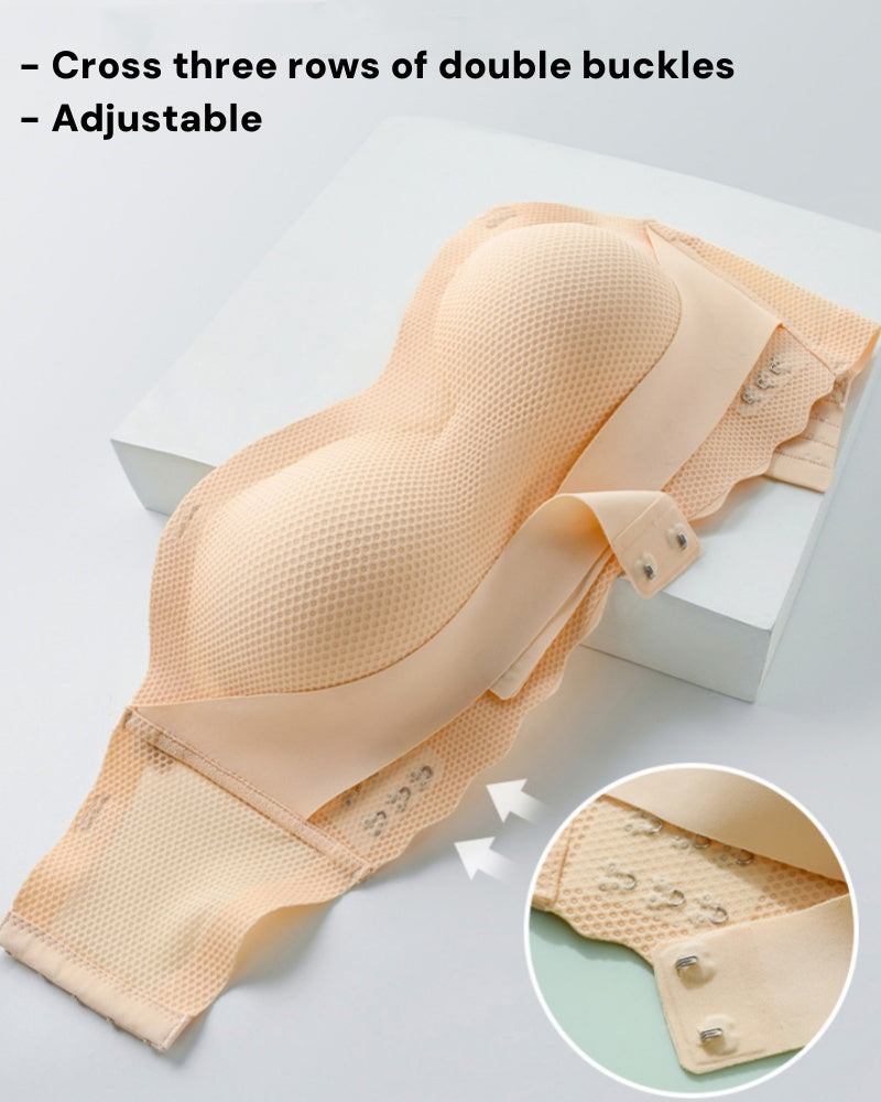 Nahtloser Atmungsaktiver Bandeau BH Trägerlos Übergröße