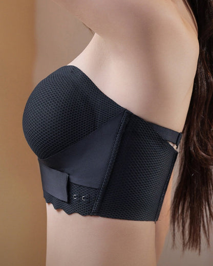 Nahtloser Atmungsaktiver Bandeau BH Trägerlos Übergröße