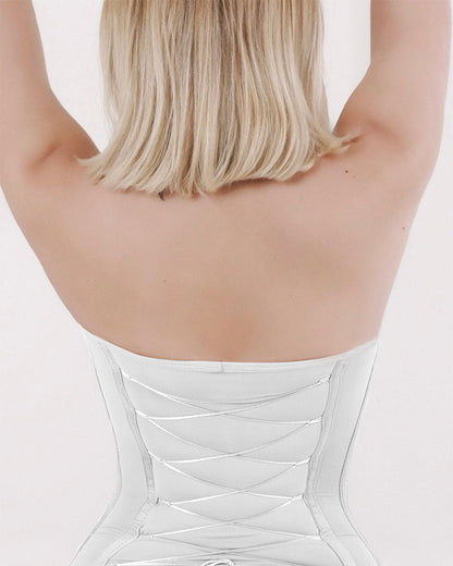 Shapshe® Nahtloser Skinny Bodys mit Sexy Schnürung am Rücken und Tanga